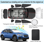 TINGLU Window Shades for Subaru Crosstrek 2018-2023 Accessories Car Side Full - Image 3