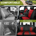 AOMSAZTO Seat Covers for Ford F150 XL XLT: 2015-2024 SuperCrew & F250 F350 F450 - Image 5