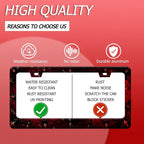 Personalise Bat Spider Web License Plate Frame Red Black License Plate Frames - Image 4