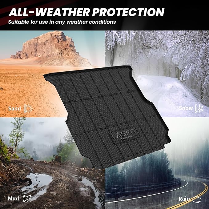LASFIT Truck Bed Mat Fits for Rivian R1T 2025 2024 2023 2022 Accessories - Image 2