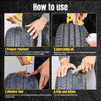 Tire Repair Kit, Universal Tire Repair Tools to Fix Punctures and Plug Flats - Image 4