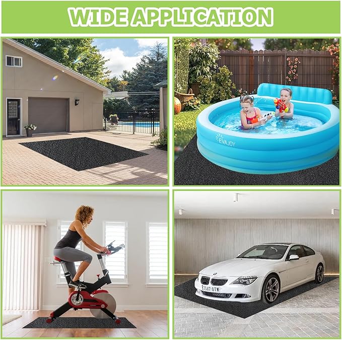Outdoor Storage Shed Floor Mat, 8.2*8.2FT Waterproof Washable Garden Flooring - Image 7