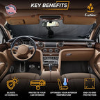 EcoNour Car Windshield Sun Shade, Reflector Sunshade car Window Shades - Image 2
