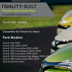 Premium Semi-Metallic Rear Brake Pads Compatible - Image 3