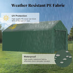 GOJOOASIS 10x20 Carport Heavy Duty Portable Garage Shelter Metal Car Canopy Tent - Image 4