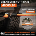 ALL-TOP Kinetic Recovery Rope 48000Lbs, 1in x 30ft, Heavy Duty 30+% Elasticity - Image 3