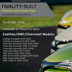 Premium Ceramic Front Brake Pads Compatible - Image 3