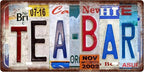 TEA BAR Space Vintage Metal Tin Sign License Plate Bar Cafe Garage Cave Home by Unknown