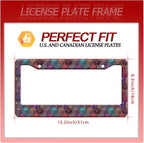 Mexican Tiles License Plate Frame Three-Dimensional Tiles License Plate Frames - Image 7