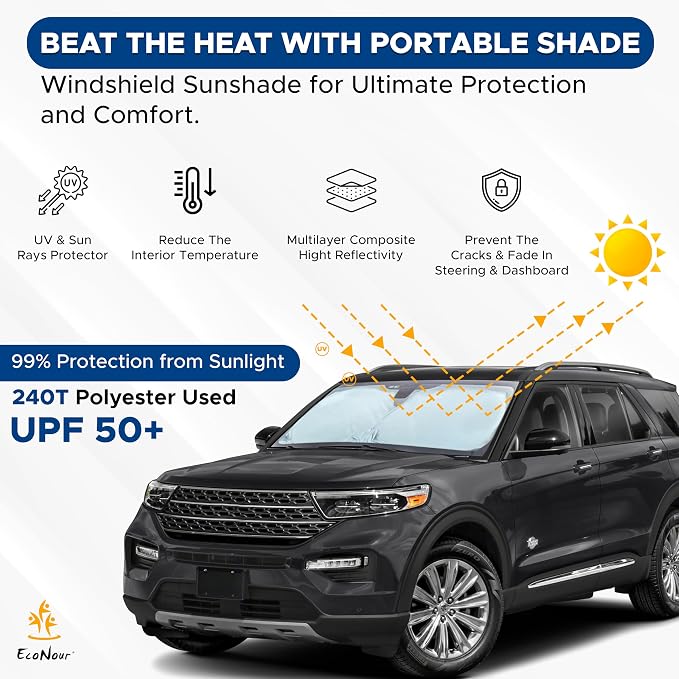 EcoNour Windshield Sun Shade - Image 8