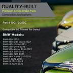 Premium Ceramic Front Brake Pads Compatible - Image 3