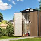 3X5FT Outdoor Steel Storage Shed - Image 5