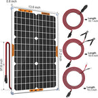 OYMSAE 30W 12V Solar Battery Charger Waterproof Solars Battery Maintainer - Image 6