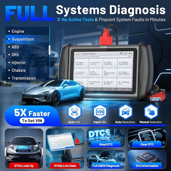 XTOOL InPlus IP616 V2.0 OBD2 Scanner Diagnostic Tool, Lifetime Update Scan Tool - Image 7
