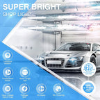 Ensenior 10 Pack Linkable Led Shop Light 4ft - Image 2