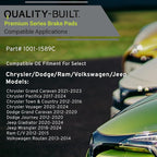 Premium Ceramic Front Brake Pads Compatible - Image 3