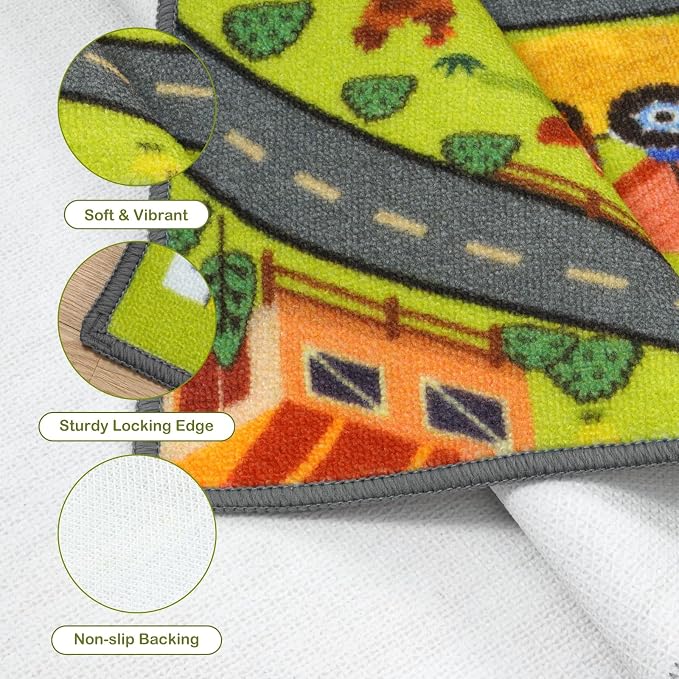 STARUIA Washable Kids Carpet Playmat Rug - Image 3