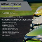 Premium Ceramic Front Brake Pads Compatible - Image 3