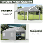 Carport 10x20 Ft, Heavy Duty Car Canopy - Image 2