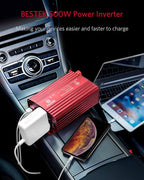 BESTEK 500W Power Inverter DC 12V to 110V AC Converter - Image 7