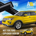 Extra Durable Window Deflectors Tape-On Window Visors Rain Guards Fit - Image 3