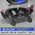 Rolling Stool with Wheels, Adjustable Height Pneumatic Garage Work Mechanic - Image 5
