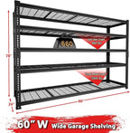 Storage Shelves, Garage Shelving Heavy Duty 3300 LBS Capacity, 5 Tier Utility - Image 3