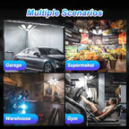 4 Pack LED Garage Lights, 220W Super Bright Ceiling Led Shop Lights, Deformable - Image 5