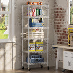 SINGAYE 6 Small Wire Shelves Kitchen Pantry Close Home Organizers and Storage - Image 9