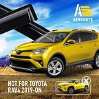 Extra Durable Window Deflectors Tape-On Window Visors Rain Guards Fit - Image 3