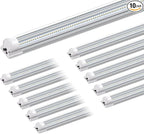 Barrina 8FT LED Shop Light, 100W 15000LM 6500K Super Bright White, Linkable T8 by Barrina