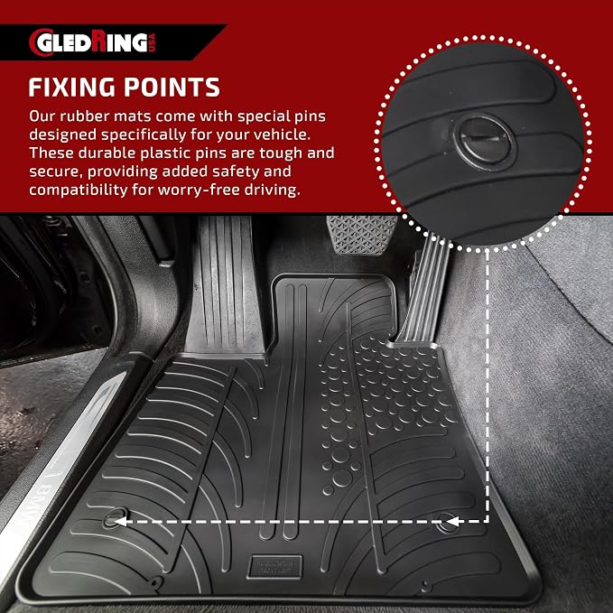 Gledring USA Custom Fit All-Weather Rubber Floor Mats Intended - Image 6