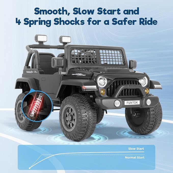 2 Seater Ride on Car, 12V 7AH Electric Car - Image 4