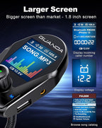 Bluetooth FM Transmitter in-Car Wireless Radio Adapter Kit W 1.8" Color Display - Image 4