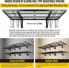 2x3ft 4Pack Wire Shelving Unit Heavy Duty Garage Storage Shelves Wall Mounted - Image 6