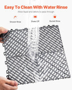 VEVOR Interlocking Drainage Mat, 12” x 12” Modular Interlocking Cushion - Image 4