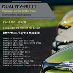 Premium Semi-Metallic Front Brake Pads Compatible - Image 3