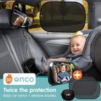 Onco Baby Car Mirror & Car Window Shades Bundle - Image 2