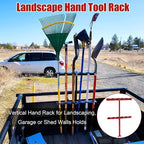 Vertical Hand Rack for Enclosed Landscaping Truck Trailer Garage or Shed Walls - Image 3