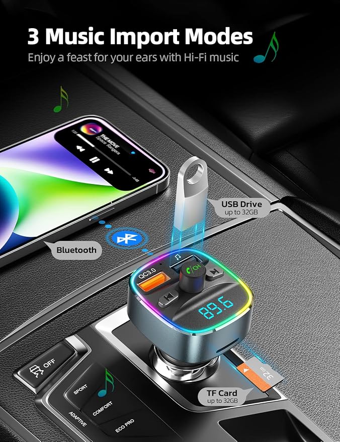 Nulaxy Bluetooth FM Transmitter - Image 4