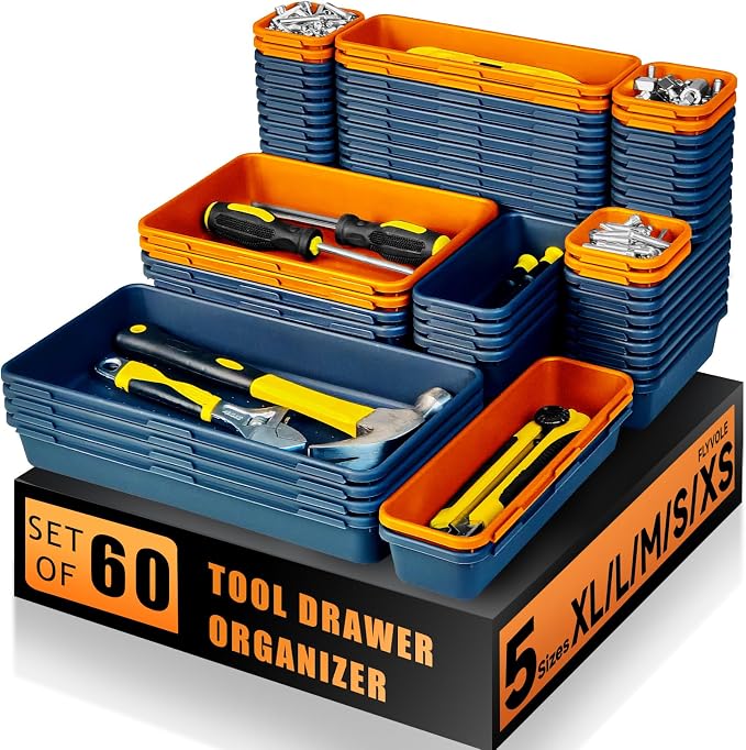 Tool Box Organizer Tray, Toolbox Desk Drawer Organizer, Tool Box Tray, Toolbox by FLYVOLE