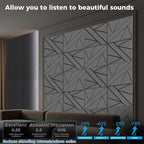 8 Pack Self-Adhesive Soundproof Wall Panels, 15.7 x 15.7 x 0.47 in Sound Proof - Image 3