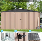 AECOJOY 12' x 12' Shed Metal, Outdoor Storage Sheds & Outdoor Storage 12' x 12' - Image 2
