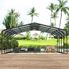 EBE 20' x 20' Outdoor Carport, Heavy Duty Metal Carports - Image 8