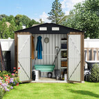 8X6FT Outdoor Steel Storage Shed - Image 7
