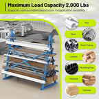 Horizontal Lumber Storage Rack, Heavy Duty 2000 LBS, 60” W x 66” H x 40” D - Image 7