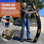 SmartSign Rubber Parking Curb, Heavy Duty Parking Stops - Image 4