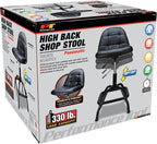 Performance Tool W85031 Pneumatic High Back Adjustable Swivel Bar Stool - Image 9