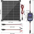 Solar Panel Kit 50W 12V with MPPT Controller, Solar Battery Trickle Charger - Image 6