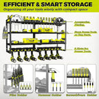 KAFAHOM Power Tool Organizer-8 Drill Holder Wall Mount, 4 Layer Heavy Duty - Image 4